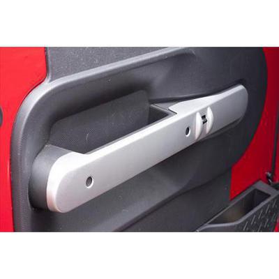 Rugged Ridge Full Door Interior Handle Cover Accents in Silver - 11151.16